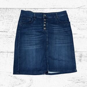 Denim Mini Skirt - Blue